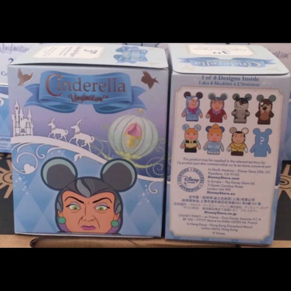 2 Cinderella Vinylmation unopened boxes.